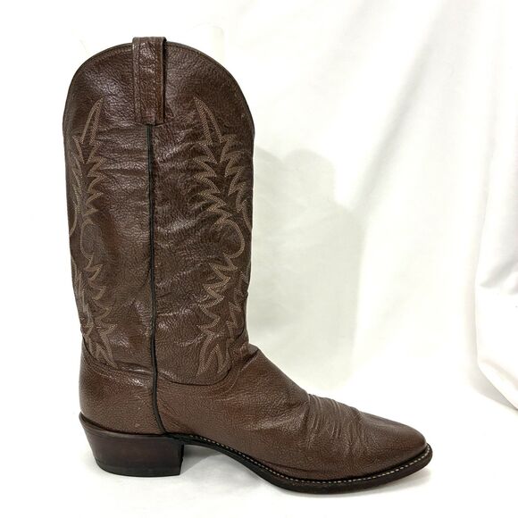 Dan Post Men’s Size 12 EW Brown Leather Round Toe Pull On Western Boots P2555 - Picture 5 of 14